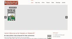 Desktop Screenshot of boeleiterhof.com